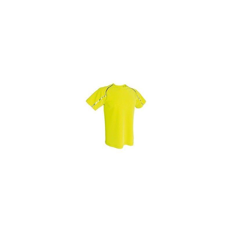 Camiseta técnica reflectante manga corta