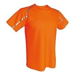 Camiseta técnica reflectante manga corta