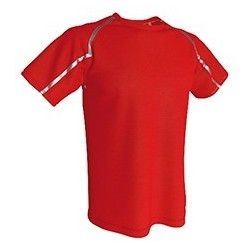 Camiseta técnica reflectante manga corta