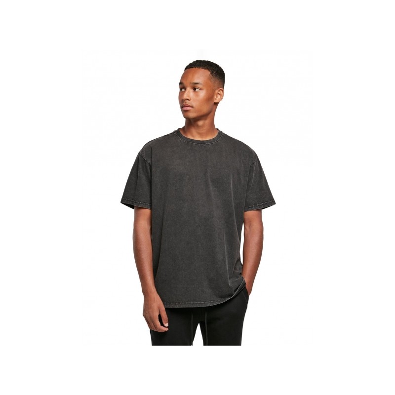 Camiseta oversize washed manga corta