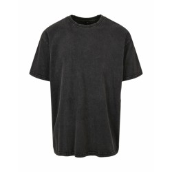 Camiseta oversize washed manga corta