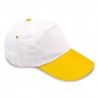 Gorra 5 paneles bicolor cierre velcro