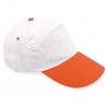 Gorra 5 paneles bicolor cierre velcro
