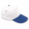 Gorra 5 paneles bicolor cierre velcro