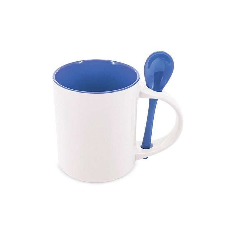 MUG SUBLIMACION REDONDA CON CUCHARA
