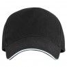 Negro con detalle blanco