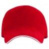 Rojo con detalle blanco