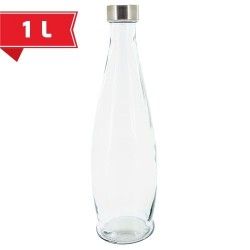 BOTELLA CRISTAL 1L TRANSPARENTAQUA SANA