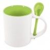 MUG SUBLIMACION REDONDA CON CUCHARA